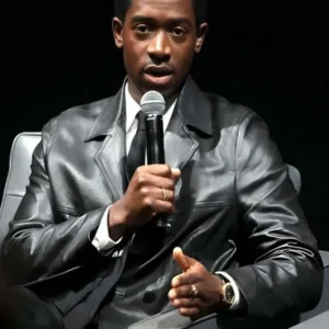 Damson Idris F1 Special Screening Leather Blazer