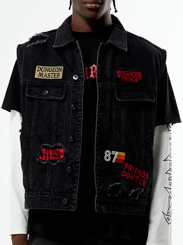 Stranger Things Dungeon Master Denim Vest - Image 2