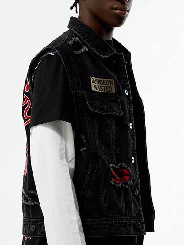 Stranger Things Dungeon Master Denim Vest