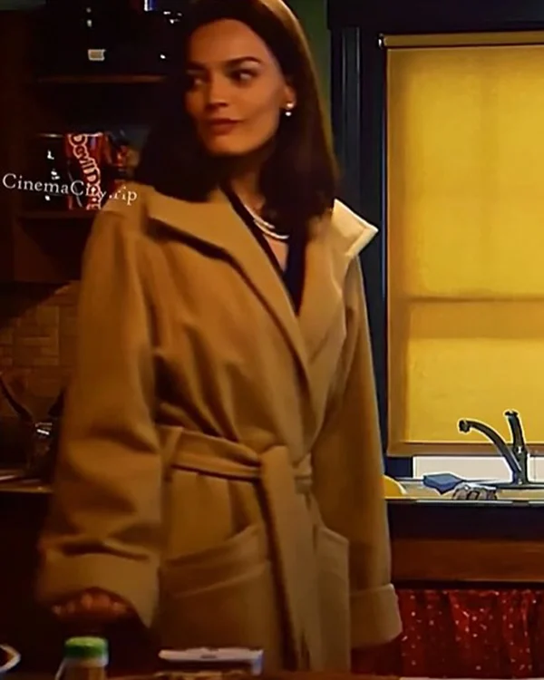 Ella McCay 2025 Emma Mackey Brown Coat