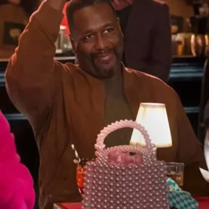 Elsbeth Captain Wagner Brown Suede Jacket