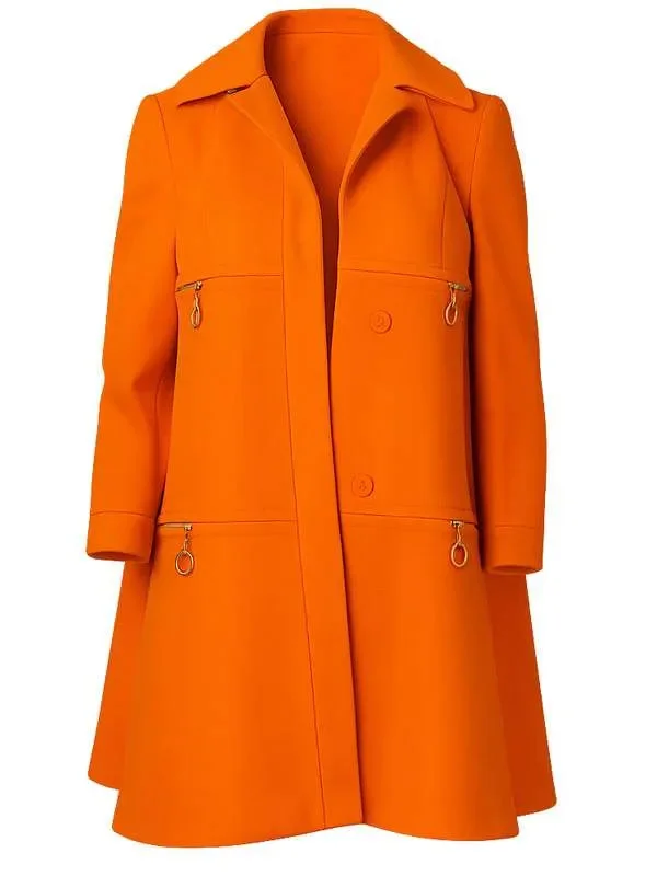 Elsbeth Tascioni Elsbeth S03 Orange Coat - Image 2