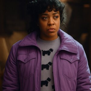 Stranger Things S05 Erica Sinclair Purple Jacket