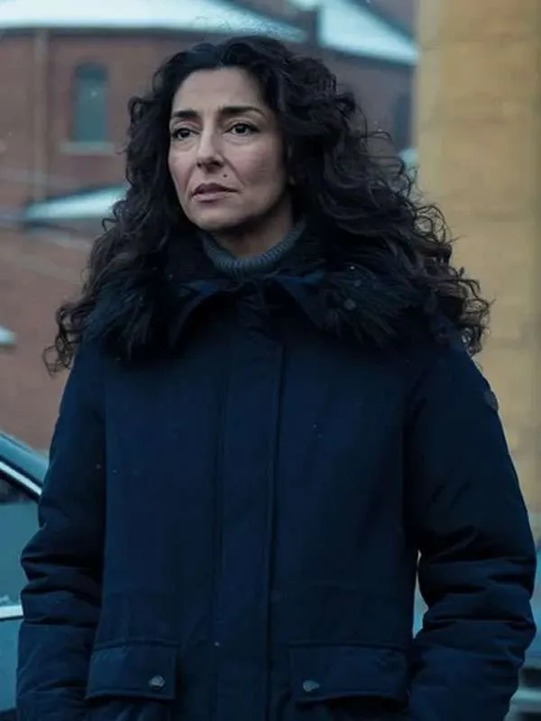 Evelyn Foley Mayor of Kingstown S04 Blue Parka Jacket