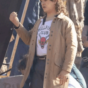 Stranger Things Dustin Henderson Brown Jacket