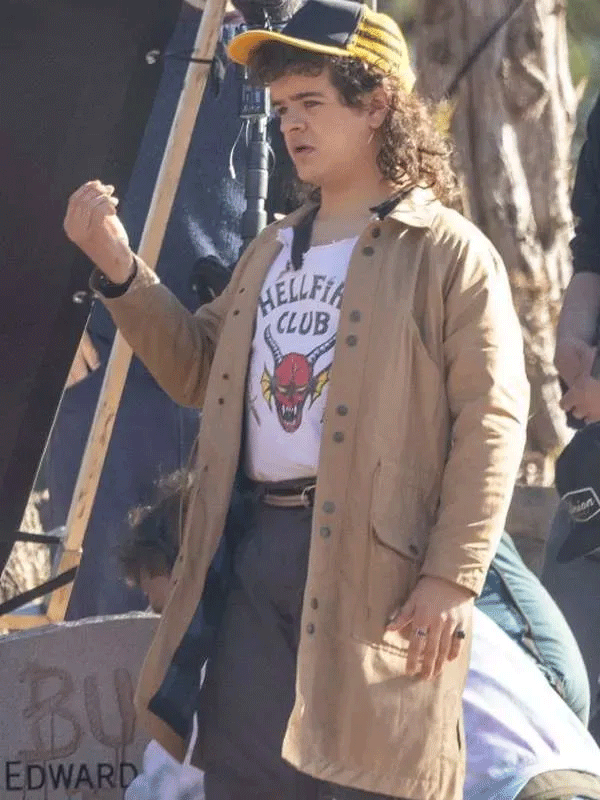 Stranger Things Dustin Henderson Brown Jacket