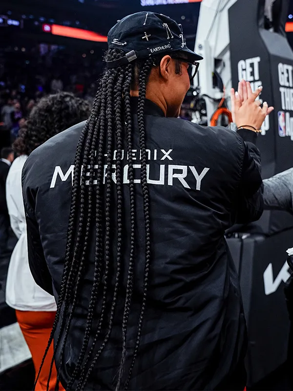 Phoenix Mercury Satou Sabally Black Bomber Jacket