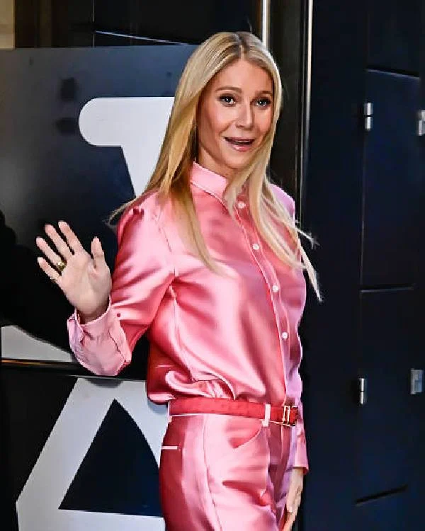 Good Morning America Gwyneth Paltrow Pink Shirt