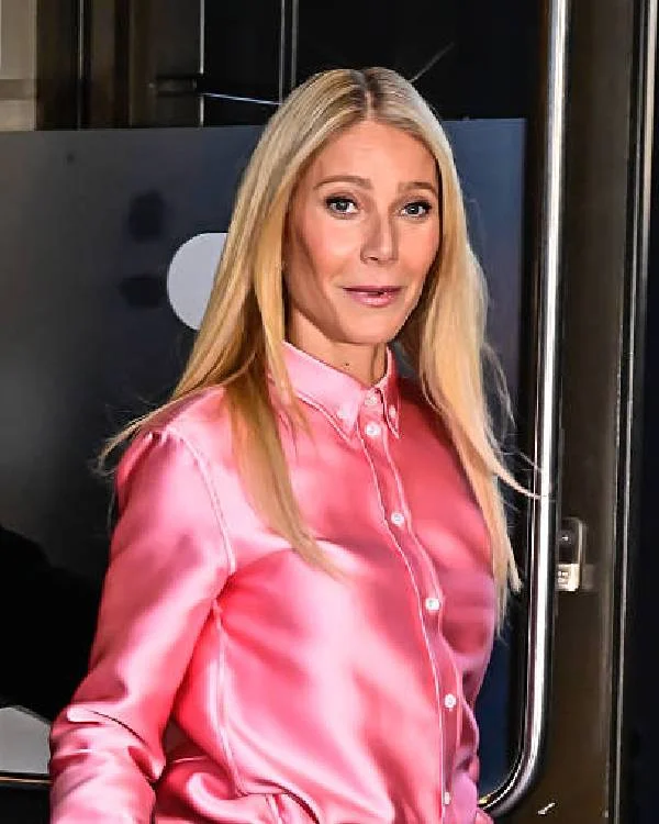 Good Morning America Gwyneth Paltrow Pink Shirt