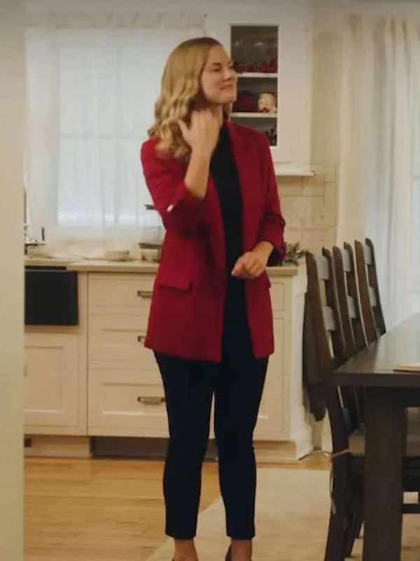 Cindy Busby There’s No Place Like Christmas Red Blazer