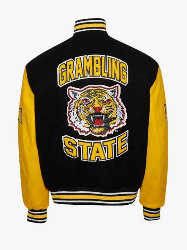 Grambling State University Black Wool Varsity Jacket