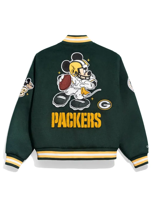 Green Bay Packers x Mickey Mouse Varsity Jacket