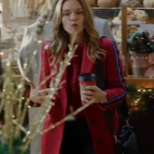 Holland Roden A Bills Love Story Red Stripe Coat