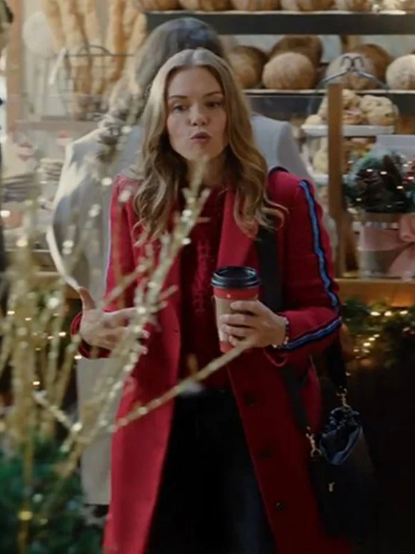 Holland Roden A Bills Love Story Red Stripe Coat