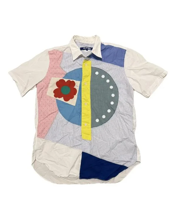 I Love LA S01 Multicolor Patchwork Shirt - Image 2