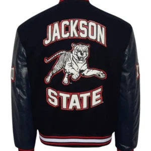 Jackson State University Navy Blue Wool Varsity Jacket
