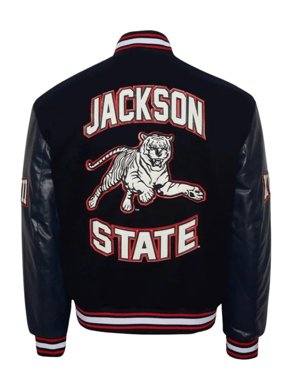 Jackson State University Navy Blue Wool Varsity Jacket