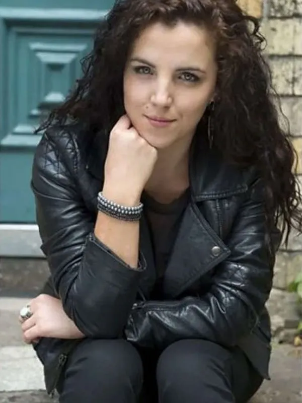 Jamie-Lee O’Donnell Black Leather Jacket Derry Girls - Image 2