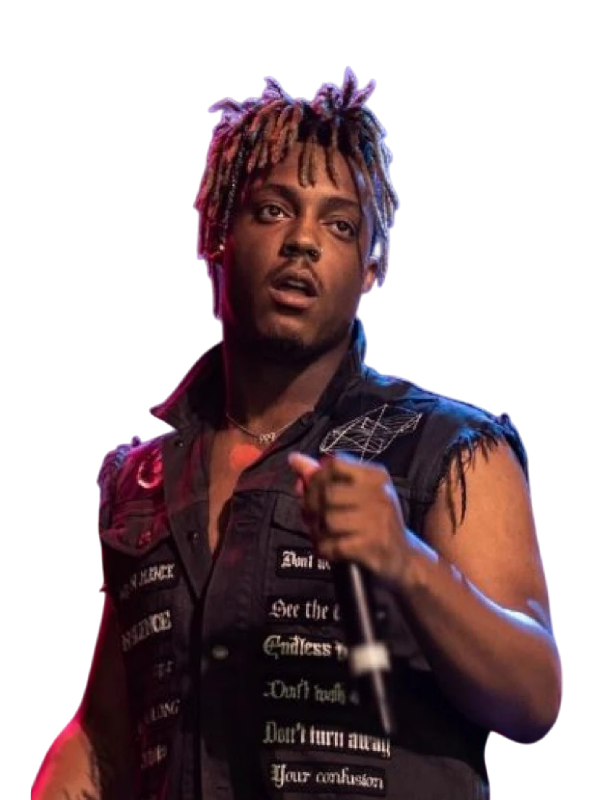 Juice Wrld Denim Patch Black Vest