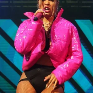 Karol G Innovation Tour Pink Puffer Jacket