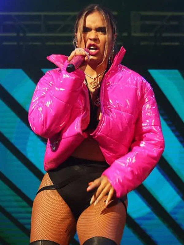 Karol G Innovation Tour Pink Puffer Jacket