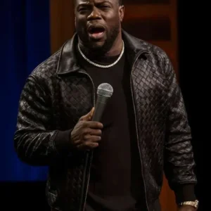 Kevin Hart Acting My Age Black Leather Jacket