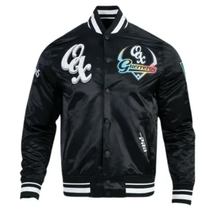LMB Oaxaca Warriors Black Satin Jacket