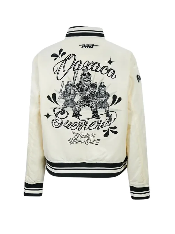 LMB Oaxaca Warriors Cropped Varsity Jacket