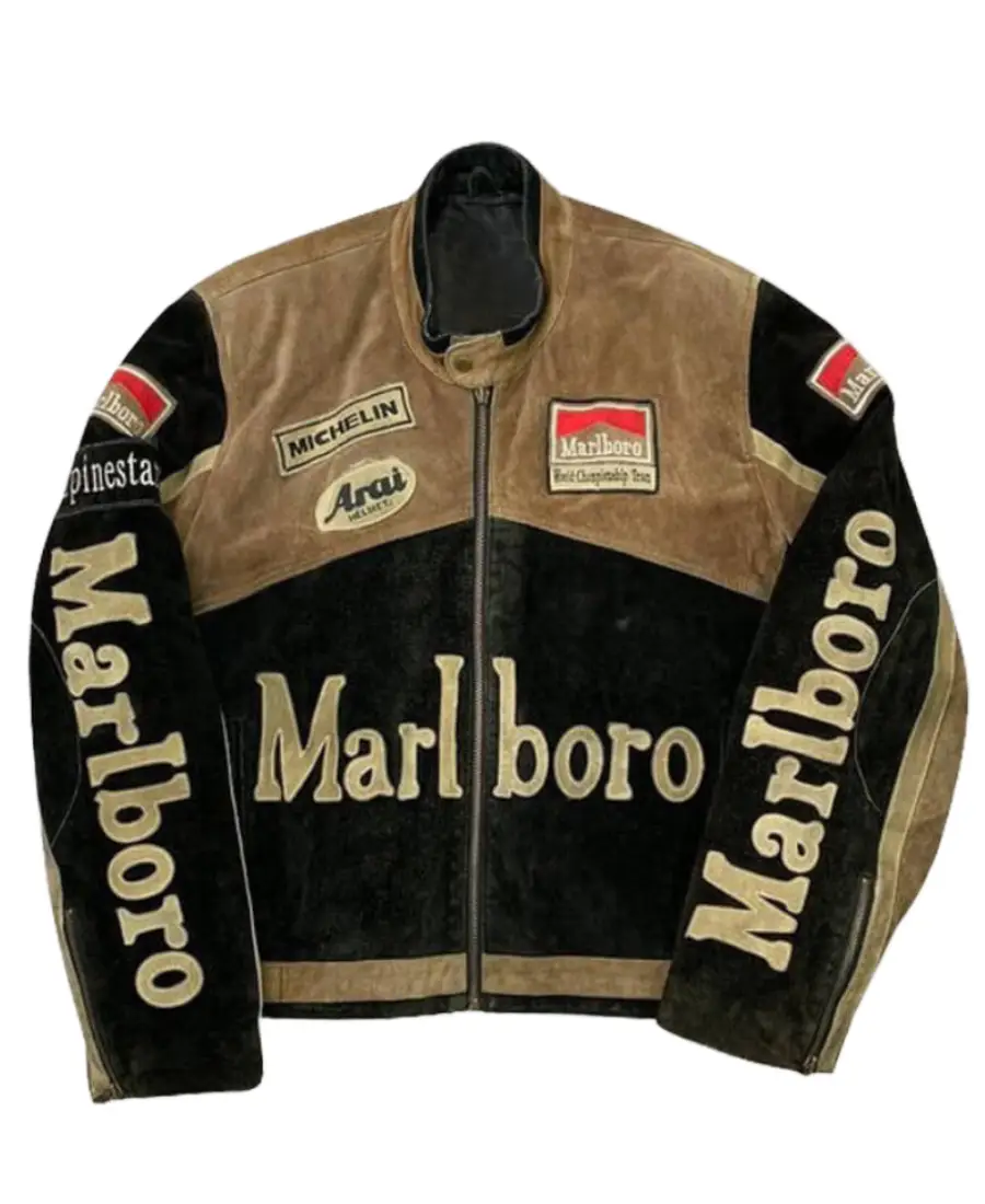 Marlboro Cafe Racer Leather Jacket