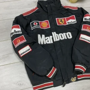 Marlboro Ferrari F1 Vintage Bomber Racing Jacket