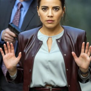 Martine Aranow NCIS Tony and Ziva Maroon Jacket