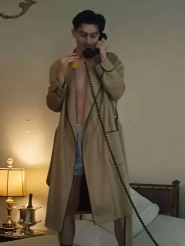 Marty Supreme 2025 Timothée Chalamet Brown Coat