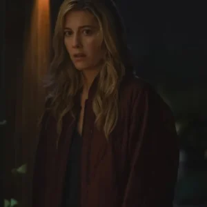 Mary Elizabeth The Hand That Rocks The Cradle Maroon Puffer Jacket