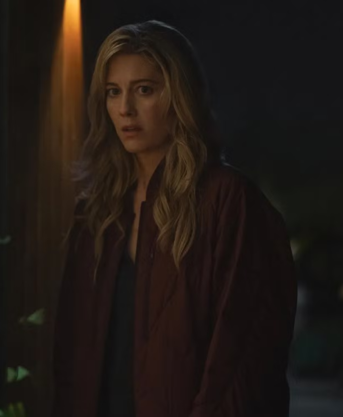 Mary Elizabeth The Hand That Rocks The Cradle Maroon Puffer Jacket