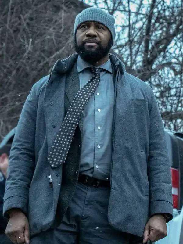Mayor of Kingstown S04 Derek Webster Grey Jacket