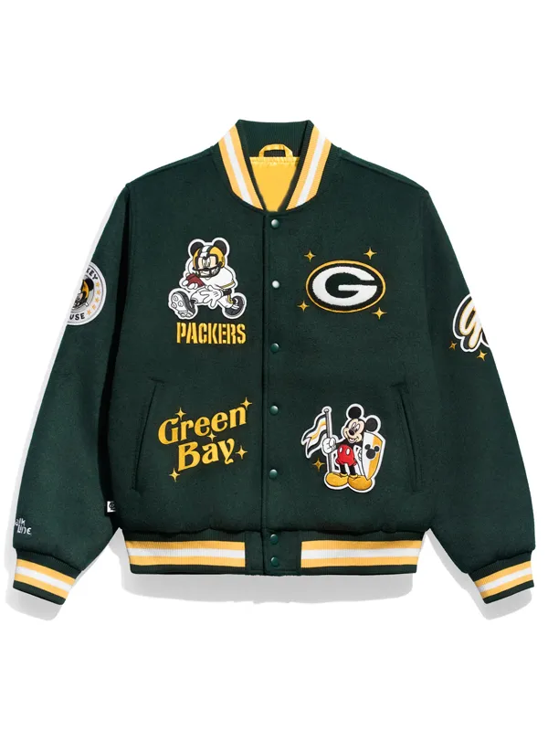 Green Bay Packers x Mickey Mouse Varsity Jacket