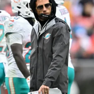 Mike McDaniel Dolphins v Cleveland Hooded Jacket