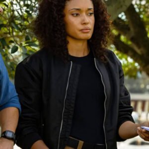 Olivia Swann NCIS Sydney SO3 Black Bomber Jacket