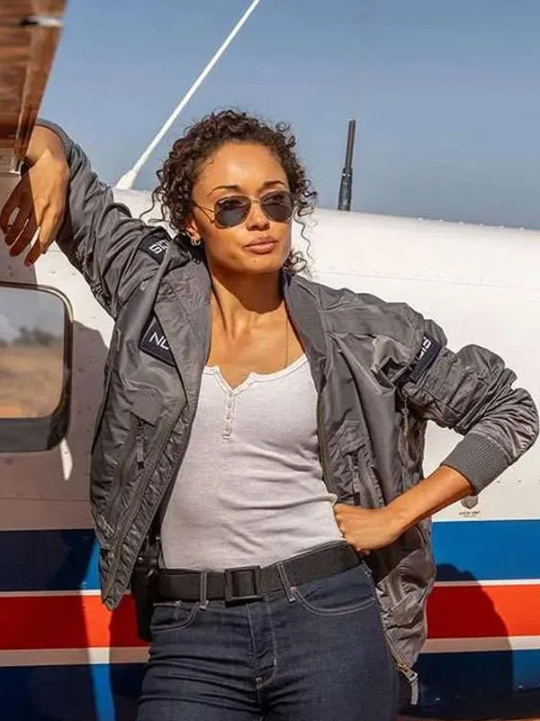 NCIS Sydney S03 Olivia Swann Grey Bomber Jacket