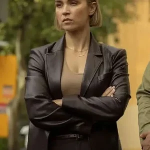 NCIS Sydney Tuuli Narkle Brown Leather Coat