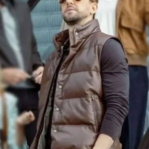 NCIS Tony and Ziva Maximilian Osinski Brown Puffer Vest