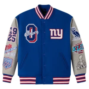 NFL New York Giants Blue Varsity Jacket
