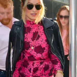 NYC Olivia Wilde Black Leather Jacket