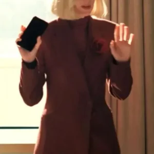 All’s Fair Naomi Watts Maroon Blazer