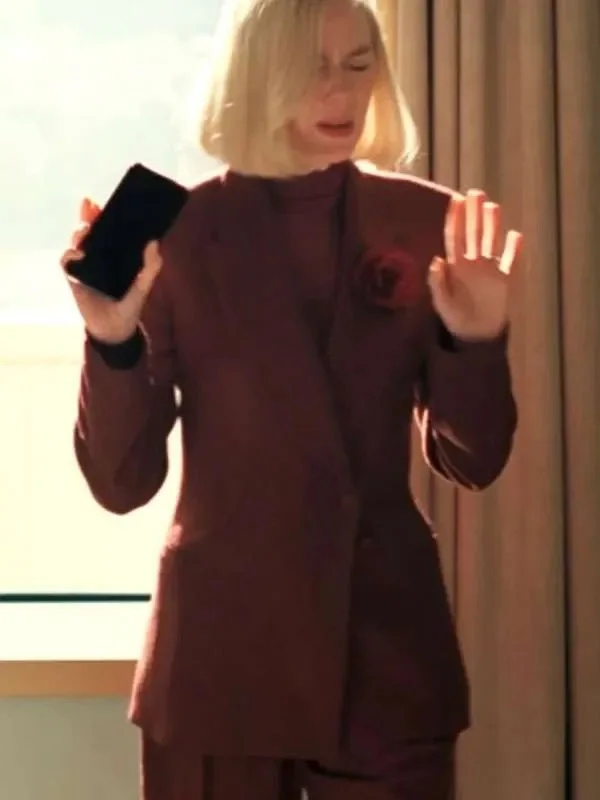 All’s Fair Naomi Watts Maroon Blazer