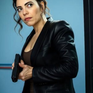 Nassima Benchicou NCIS Tony & Ziva Leather Blazer