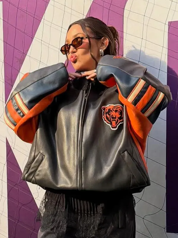 NFL Chicago Bears Alannah Davidson Leather Jacket - Image 2