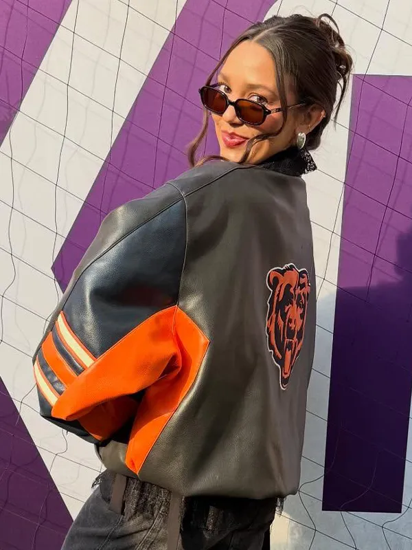 NFL Chicago Bears Alannah Davidson Leather Jacket