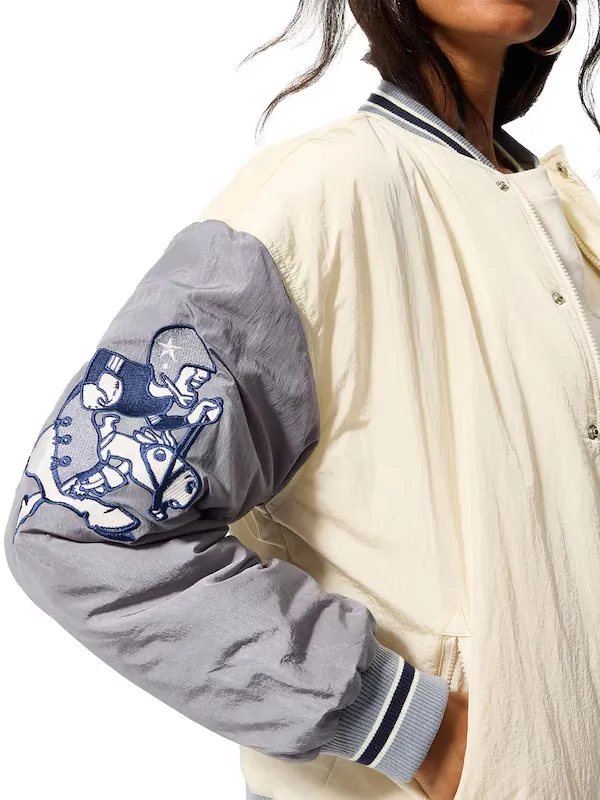 Terez x Dallas Cowboys Color Block Bomber Jacket