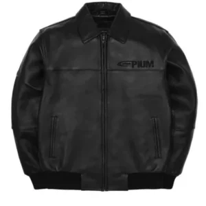 Opium Classic 00 Leather Bomber Jacket